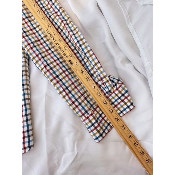 ORVIS Country Twill Checkered Button Down Long Sleeve Shirt Men's Medium - Picture 10 of 12